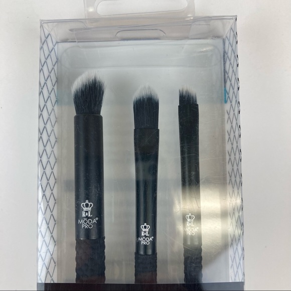 Moda Pro EZglam Trio Bold Brows Brushes NIB - Picture 2 of 6